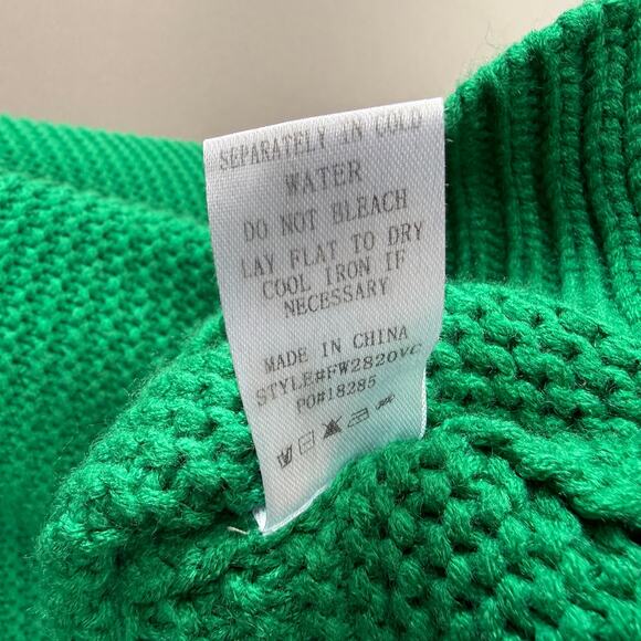 VICI green Denice knit turtleneck sweater - Christmas - chunky knit - size S - Picture 10 of 10